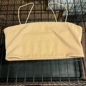 Tan crop top